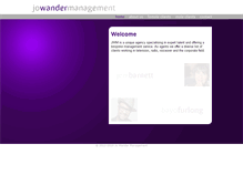 Tablet Screenshot of jowandermanagement.com